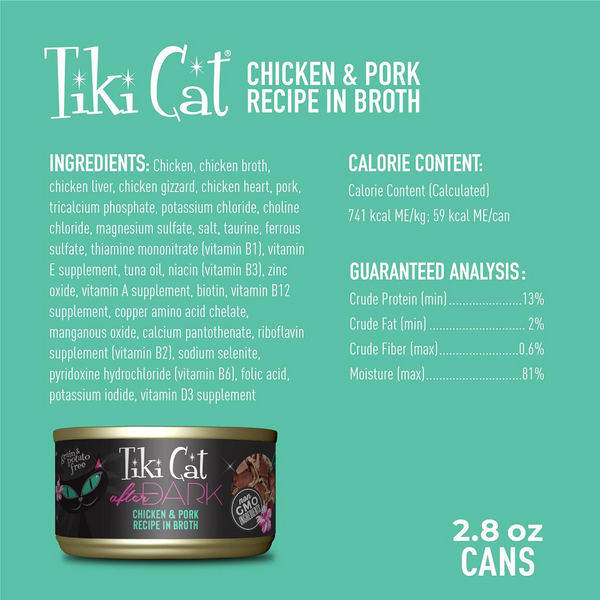 Tiki cat chicken and pork recipe