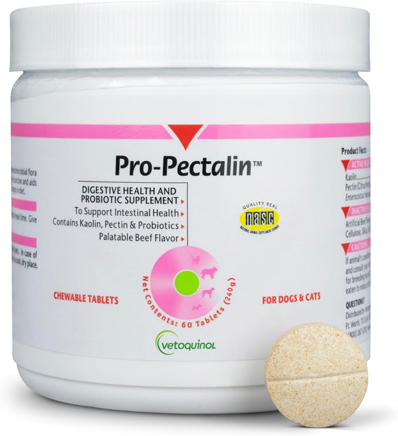 Pro-Pectalin Tablets - Anti Diarrhea Medicine for Dogs & Cats Tablets