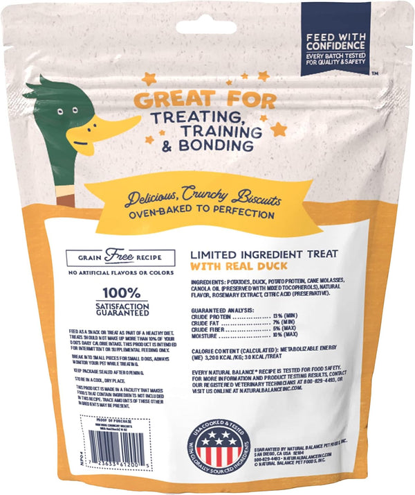 Natural Balance Rewards Crunchy Biscuits with Real Duck Dog Treats