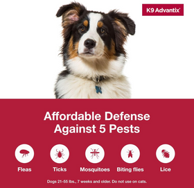 K9 Advantix Topical Flea, Tick & Mosquito Prevention for Dogs - 0