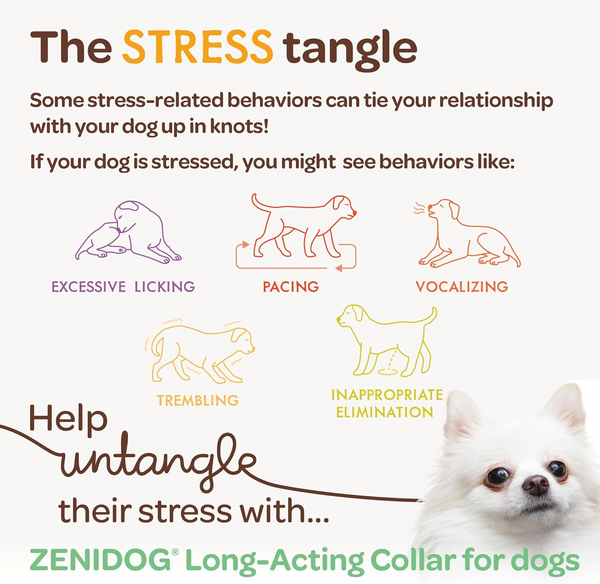 ZENIDOG Long-Lasting Calming Collar for Mediun/Large Dogs 22-110 lbs