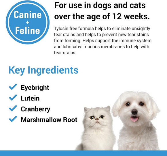 Vet Classics Tear Stain Topical Liquid for Dogs & Cats (4 oz)