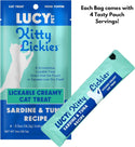 Lucy Pet Products Kitty Lickies Sardine & Tuna Recipe Licakble Creamy Cat Treat