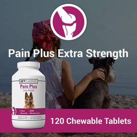 Vet Classics Pain Plus Extra Strength for Dogs (120 Chew Tabs) - 0