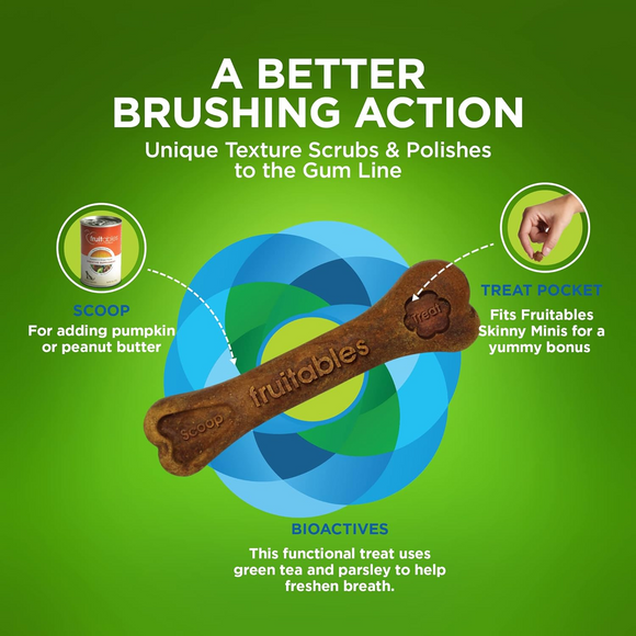 Fruitables BioActive Fresh Mouth Dental Chews For Medium Dogs (10 chews)