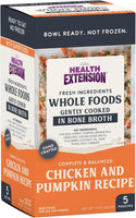 Health Extension Gently Cooked in Broth Chicken & Pumpkin Recipe Pouches For Dogs 9oz pack