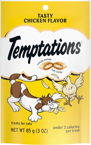 Temptations Classics Tasty Chicken Flavor Soft & Crunchy Cat Treats 3oz