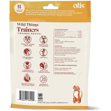 Otis Wild Things Trainers Venison Recipe Treats for Dogs