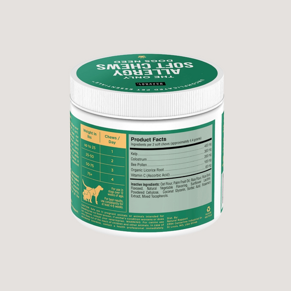 Natural Rapport the Only Allergy Soft Chews Dogs Need Allergy Supplement