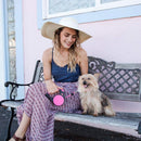 Wigzi Gel Handle Reflective Tape Retractable Dog Leash