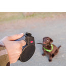 Wigzi Gel Handle Reflective Tape Retractable Dog Leash