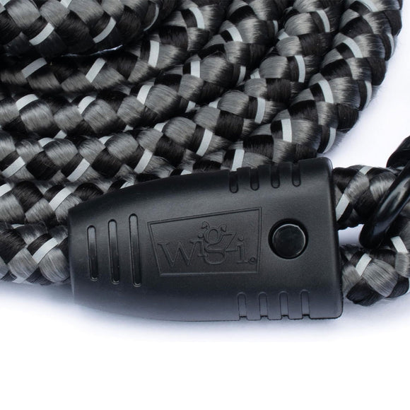 Wigzi Flex Walk Silicone Handle Reflective Leash 6' Up to 250 lb Dog