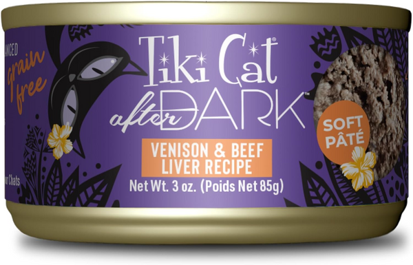 Tiki Cat After Dark Venison Pate Grain-Free Wet Food for Cats