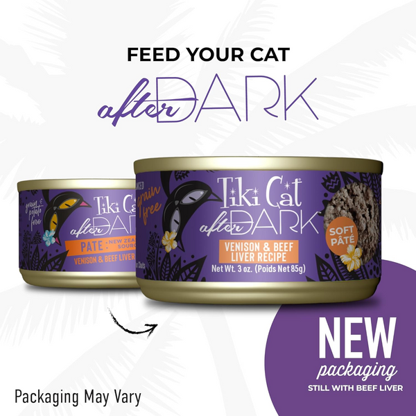 Tiki Cat After Dark Venison Pate Grain-Free Wet Food for Cats