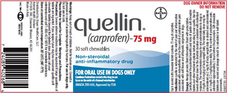Quellin (Carprofen) Soft Chews for Dogs, 75mg