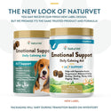 NaturVet Emotional Support Daily Calming Aid Soft Chews Plus 24/7 Support for Dogs