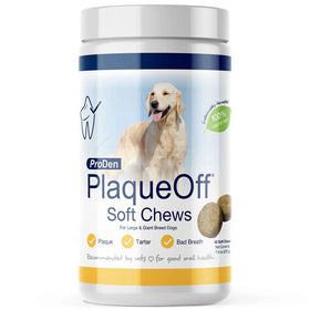 NaturVet Proden PlaqueOff Soft Chews for Large & Giant Breed Dogs 45 count
