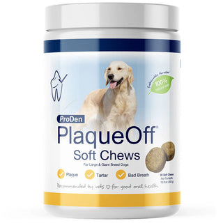 NaturVet Proden PlaqueOff Soft Chews for Large & Giant Breed Dogs 90 count