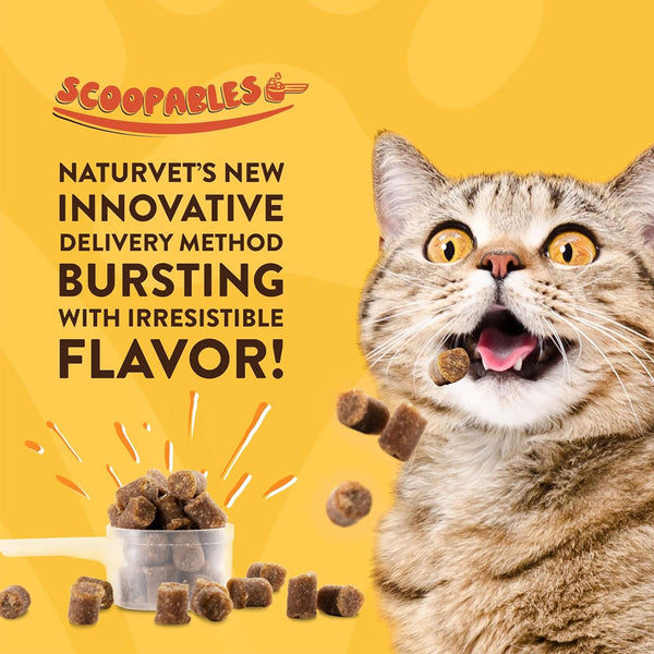 NaturVet Digestive Enzymes Daily Digestive Support Scoopables Plus PRE & Probiotic for Cats