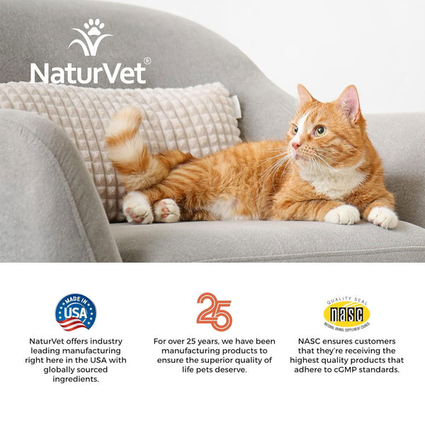 NaturVet Digestive Enzymes Daily Digestive Support Scoopables Plus PRE & Probiotic for Cats