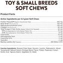 NaturVet Breed Specific Toy & Small Breeds Supplement Soft Chews for Dogs