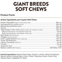 NaturVet Breed Specific Giant Breeds Supplement Soft Chews for Dogs