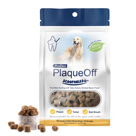 NaturVet ProDen PlaqueOff Scoopables Dental Treat for Large & Giant Breed, 45 scoops