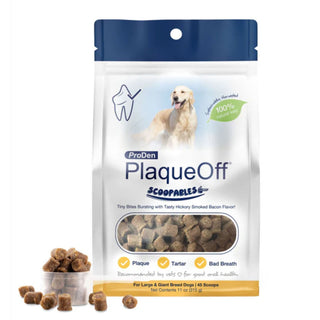 NaturVet ProDen PlaqueOff Scoopables Dental Treat for Large & Giant Breed, 45 scoops