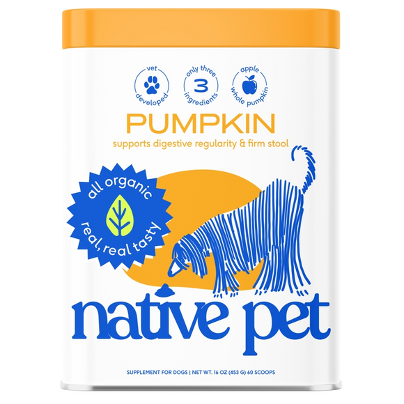 Native Pet Organic Pumpkin Fiber Supplement for Dogs