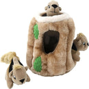Outward Hound Hide-A-Squirrel Squeaky Brown Dog Toy (Medium)