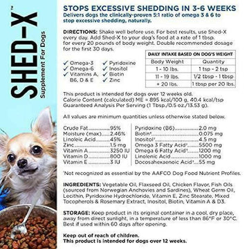 Shed-X Shed Control Supplement for Dogs (8 oz)