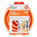 Outward Hound Fun Feeder Slo Bow Slow Feeder Dog Bowl, Orange Swirl-8