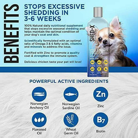 Shed-X Shed Control Supplement for Dogs (8 oz)