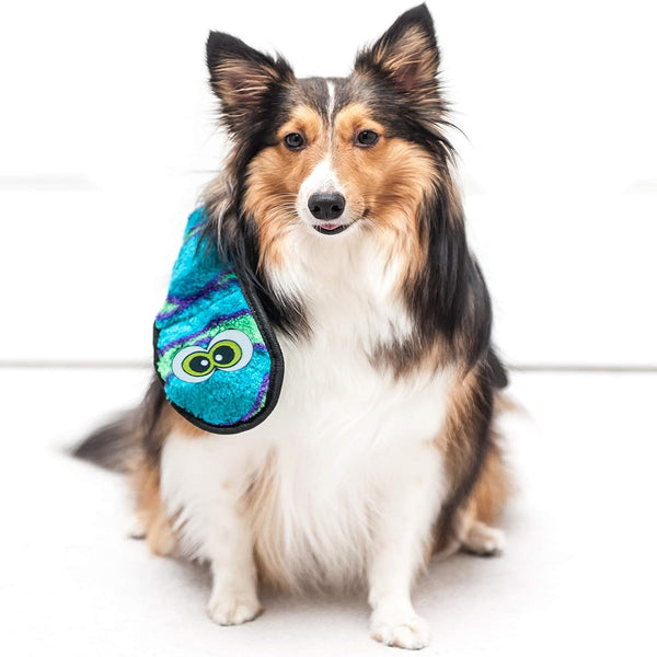 Outward Hound Invincible Durablez Snake 3 Squeaker Blue / Green Dog Toy (Large)