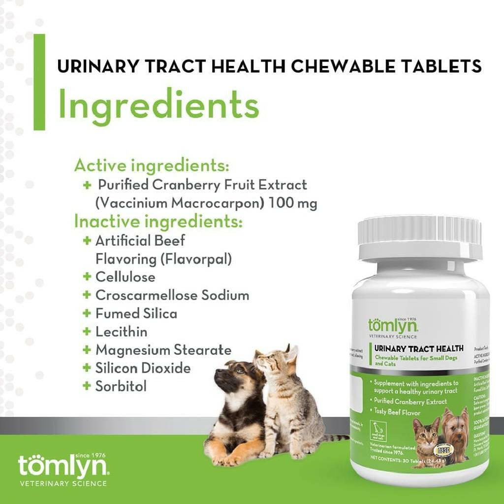 Tomlyn Urinary Tract Health for Cats & Small Dogs (30 chewable tablets)