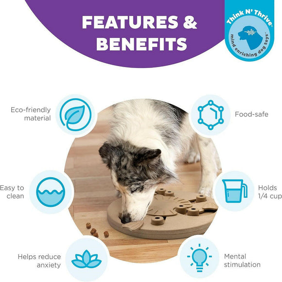 Outward Hound Worker Interactive Treat Puzzle Toy For Dog ,Tan