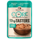 Wellness CORE Tiny Tasters Grain-Free Smooth Pate Tuna & Salmon Wet Food for Cats (1.75 oz x 12 pouches)