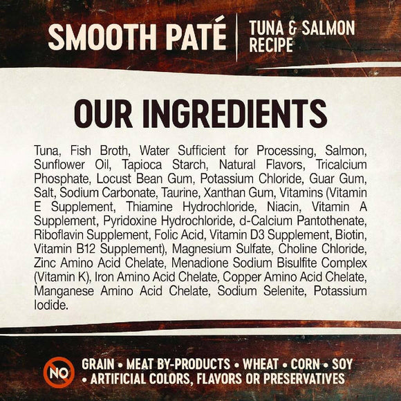 Wellness CORE Tiny Tasters Grain-Free Smooth Pate Tuna & Salmon Wet Food for Cats (1.75 oz x 12 pouches)