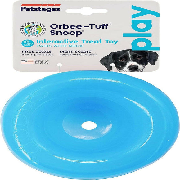 Outward Hound Planet Dog Orbee Snoop Interactive Treat Dispensing Toy Blue (Large)