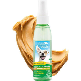TropiClean Fresh Breath Peanut Butter Dental Spray Dog (4 oz)