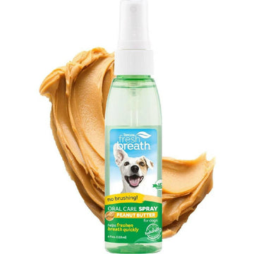 TropiClean Fresh Breath Peanut Butter Dental Spray Dog (4 oz)