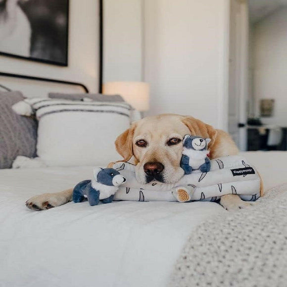 Zippy Paws Burrow Arctic Wolf Interactive Toy For Dog (Extra Large)