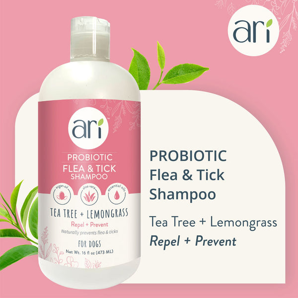 Health Extension Ari Probiotic Flea & Tick Shampoo Tea Tree & Lemongrass For Dogs