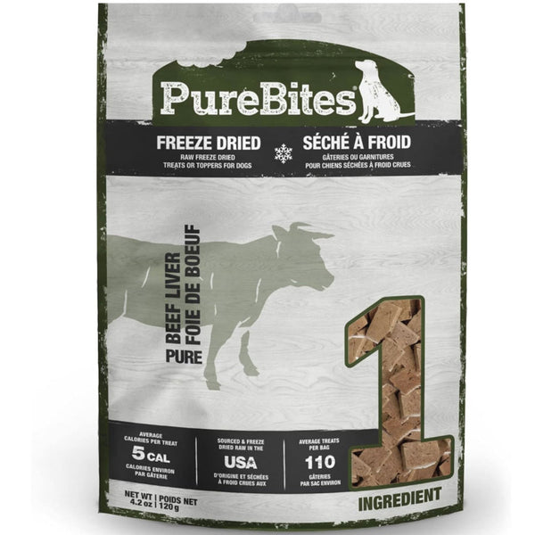 PureBites Beef & Liver Freeze Dried Treats For Dogs (4.2 oz)