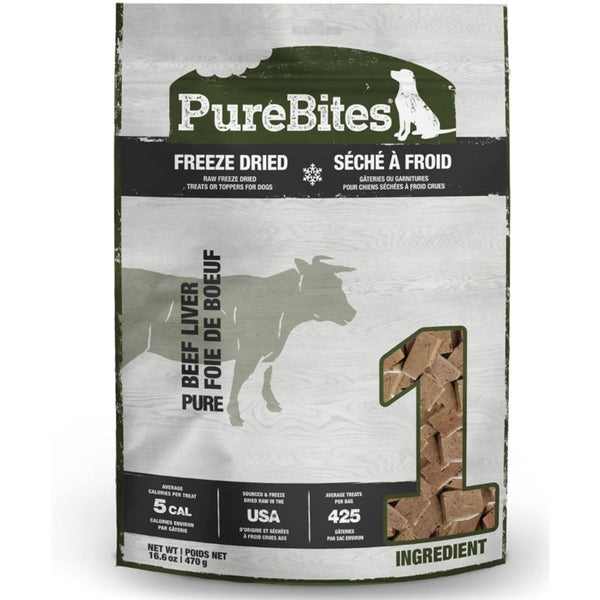 PureBites Beef & Liver Freeze Dried Treats For Dogs (16.6 oz)