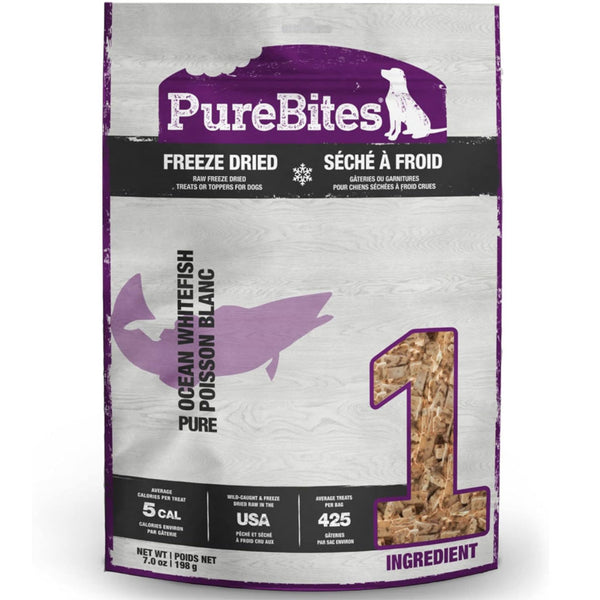 PureBites Freeze Dried Ocean Whitefish Treats for Dogs