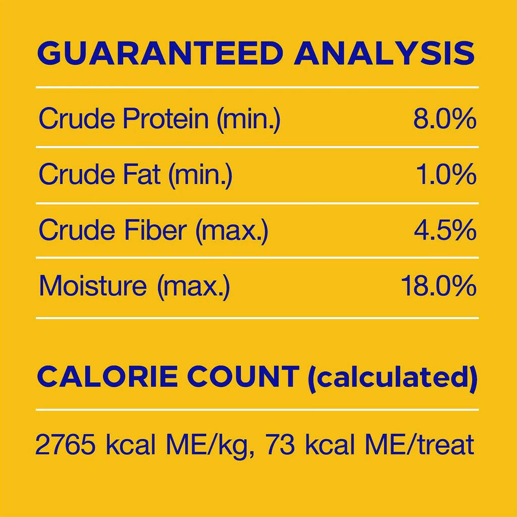 Pedigree Dentastix Fresh Mint Flavored Large Dental Dog Treats guaranteed analysis