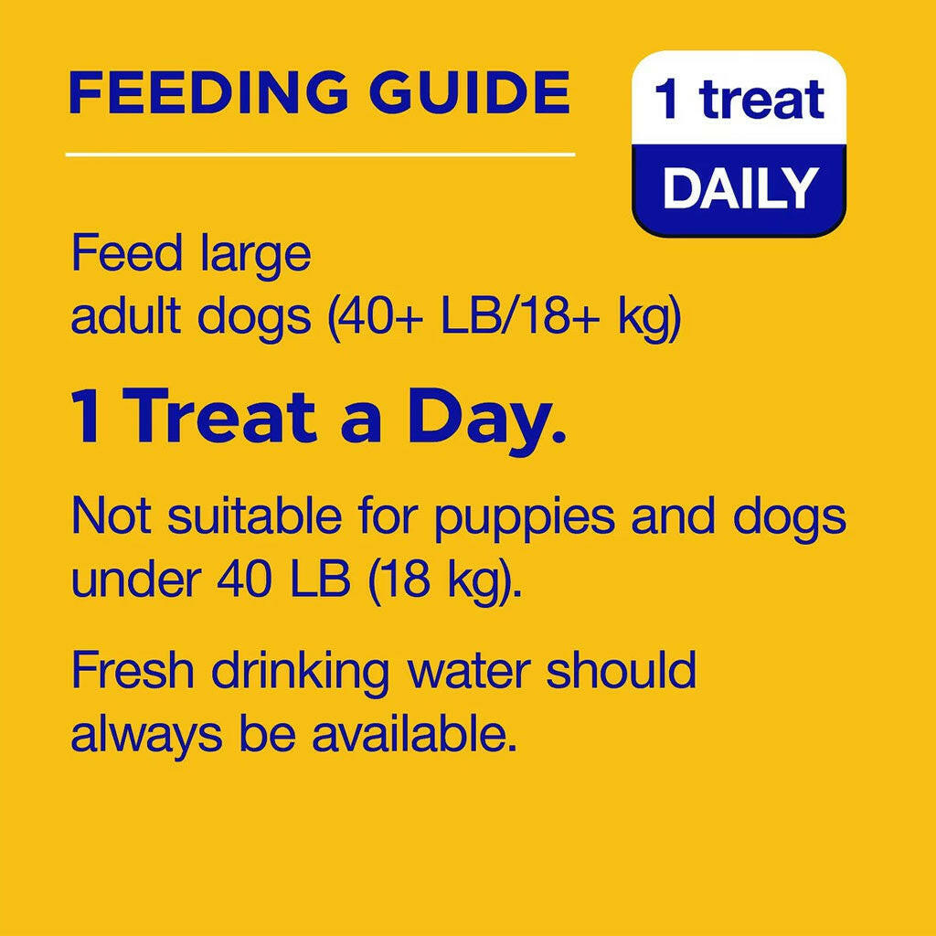 Pedigree Dentastix Fresh Mint Flavored Large Dental Dog Treats feeding guide