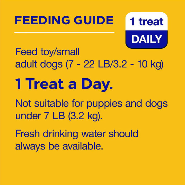 Pedigree Dentastix Mini Original Chicken Flavor Dental Dog Treats feeding guide