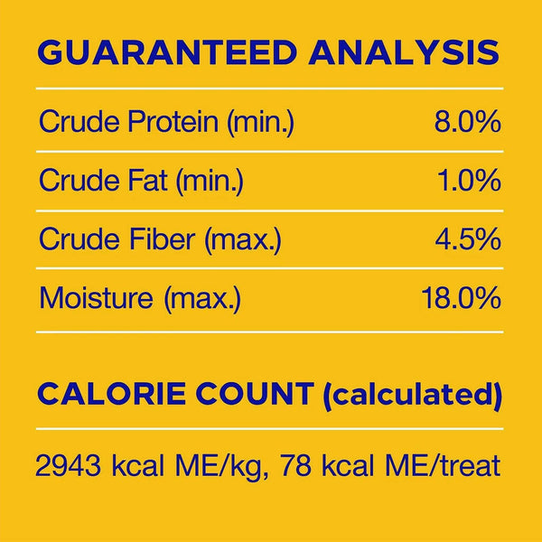 Pedigree Dentastix Large Original Chicken Flavor Dental Dog Treats guaranteed analysis